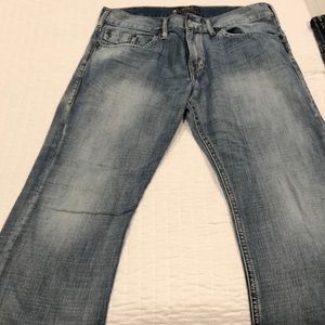 Men’s Silver Jeans 36X32 Zac button flap